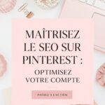 Femme créant du contenu pour Pinterest en optimisant son SEO.