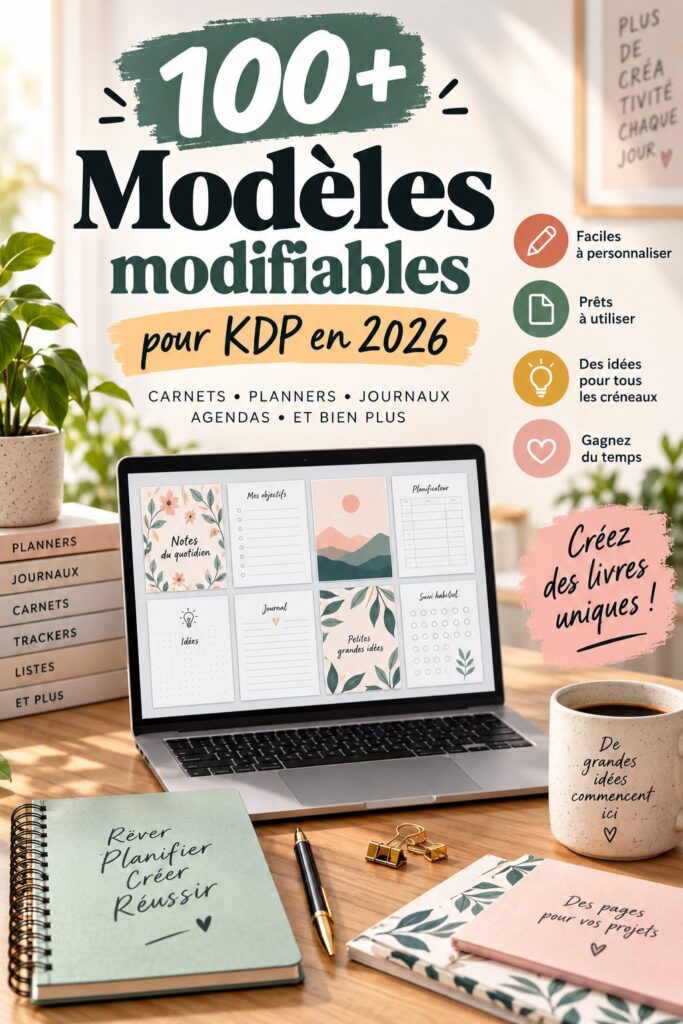 Modèles KDP personnalisables pour créer des produits vendables en ligne