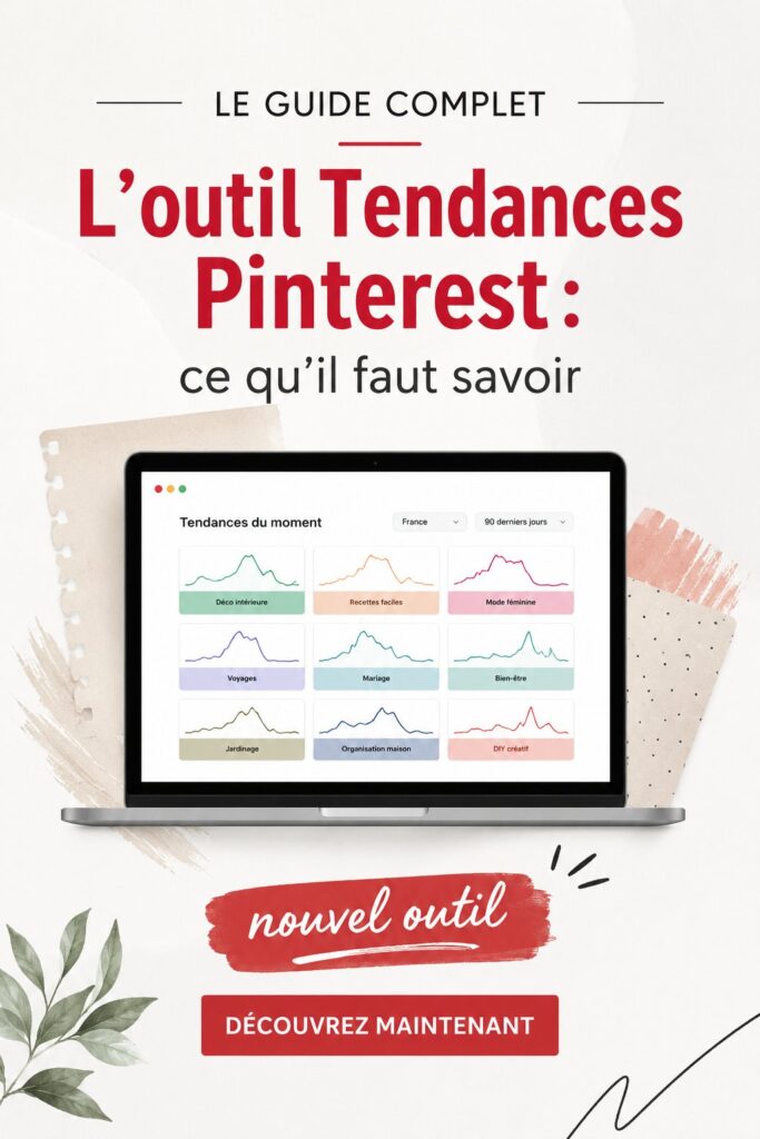 Une femme travaillant sur son ordinateur tout en explorant Pinterest Trends, un outil essentiel pour les entrepreneurs.