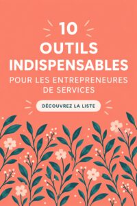 Femme moderne avec ordinateur et outils de gestion d'entreprise