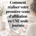 Une femme souriante examinant des stratégies pour la vente d'affiliation