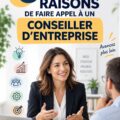 Une femme d'affaires consulte un expert en stratégie pour améliorer son entreprise.