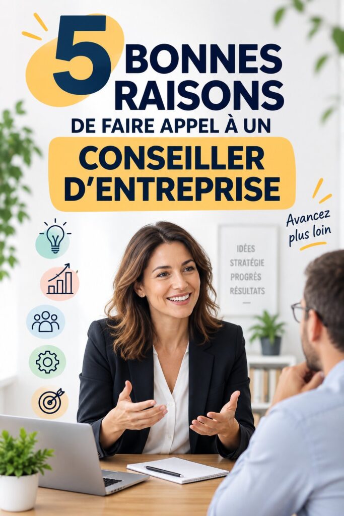 Une femme d'affaires consulte un expert en stratégie pour améliorer son entreprise.