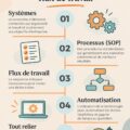 Femme visant à optimiser son système d'entreprise avec des outils pratiques