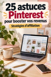 Femme utilisant Pinterest pour des stratégies de revenus d'affiliation