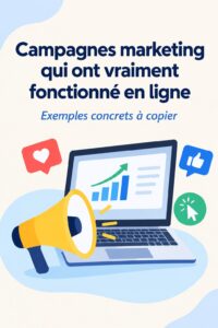 Une illustration d'exemples de campagnes marketing réussies en ligne.