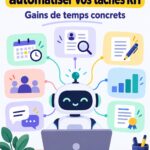 Illustration de l'utilisation de ChatGPT par des professionnels des ressources humaines pour automatiser leurs tâches.