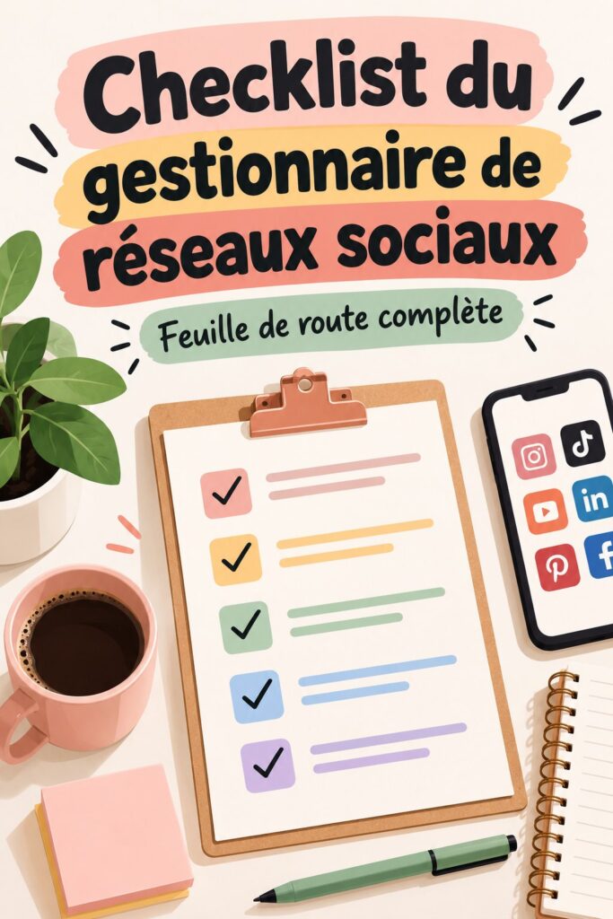 Image d'une femme utilisant un ordinateur pour gérer des réseaux sociaux, symbolisant le travail d'un Social Media Manager.