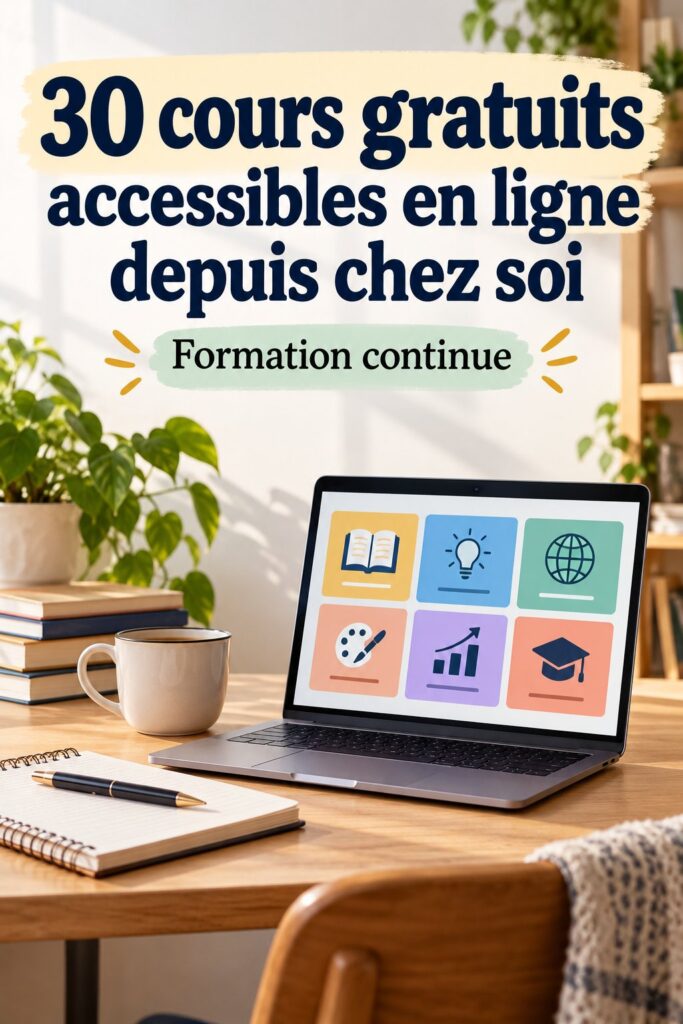 Vue d'un cours en ligne gratuit de Yale, accessible depuis chez soi