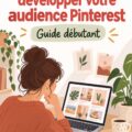 Femme utilisant Pinterest pour développer son audience en ligne