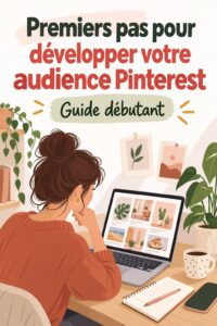 Femme utilisant Pinterest pour développer son audience en ligne