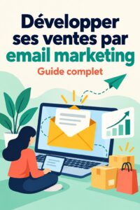 Femme utilisant l'email marketing pour développer ses ventes en ligne