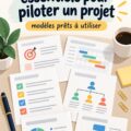 Femme en train de lire des documents essentiels pour la gestion de projet