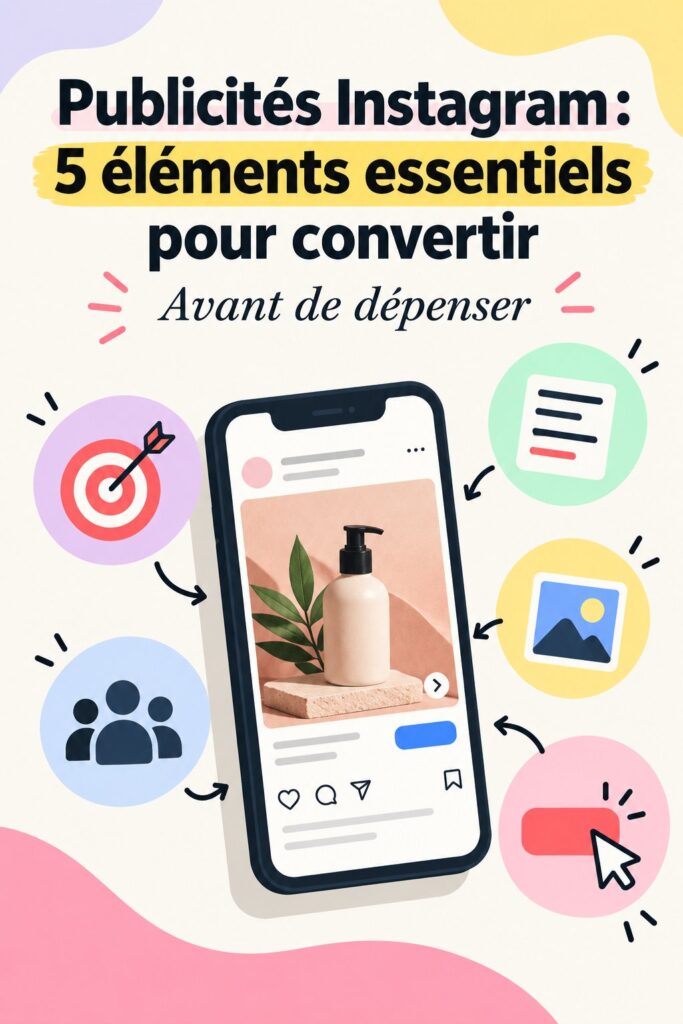 Propriétaire d'entreprise analyse des publicités Instagram sur son ordinateur