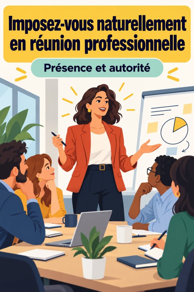 Femme s'affirmant avec assurance lors d'une réunion professionnelle.