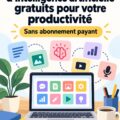 Femme utilisant des outils d'intelligence artificielle pour améliorer sa productivité.