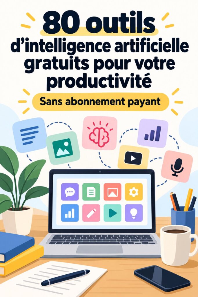 Femme utilisant des outils d'intelligence artificielle pour améliorer sa productivité.