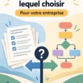 Image illustrant la comparaison entre SOP et workflows dans un environnement de bureau.