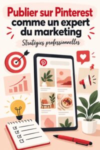 Femme utilisant Pinterest pour développer son marketing en ligne.