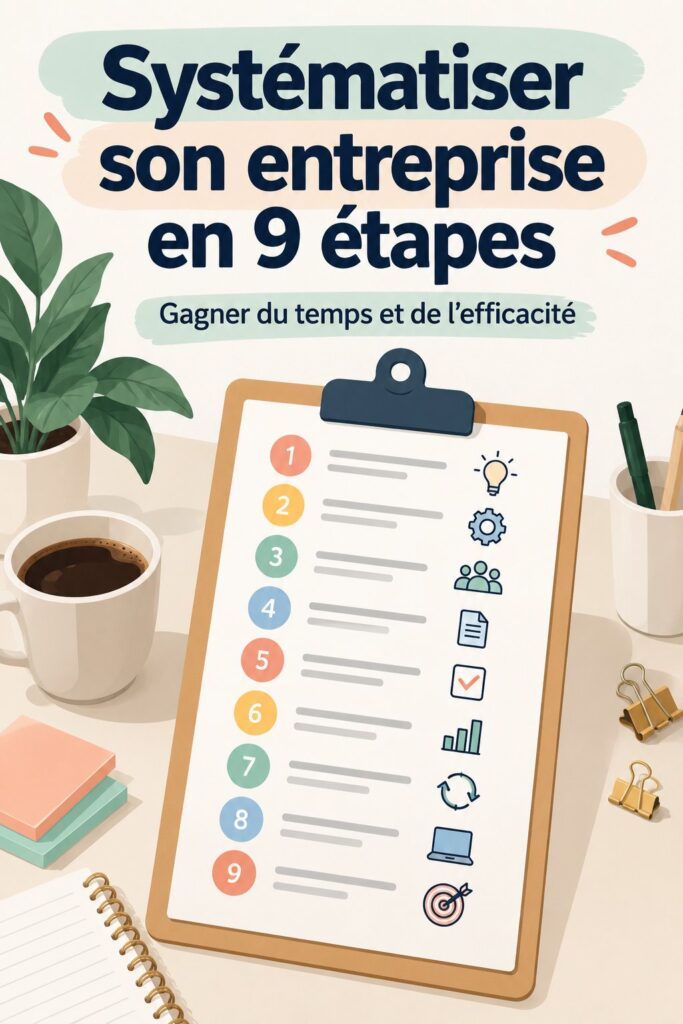Femme d'affaires travaillant sur son ordinateur en organisant des documents, symbolisant la systématisation de processus.